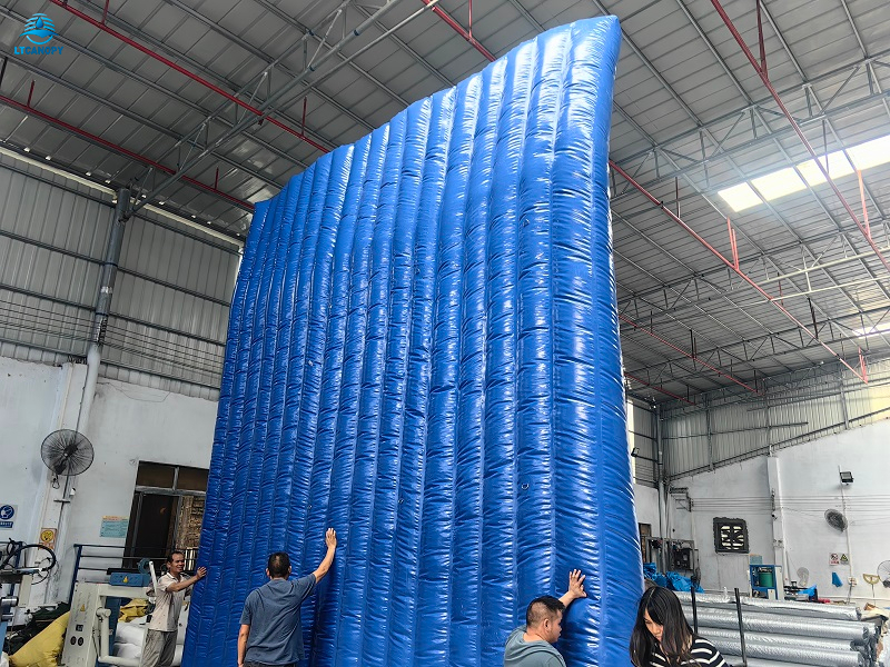 Blue Inflatable Noise Barrier Wall - Buy noise barrier balloon ...