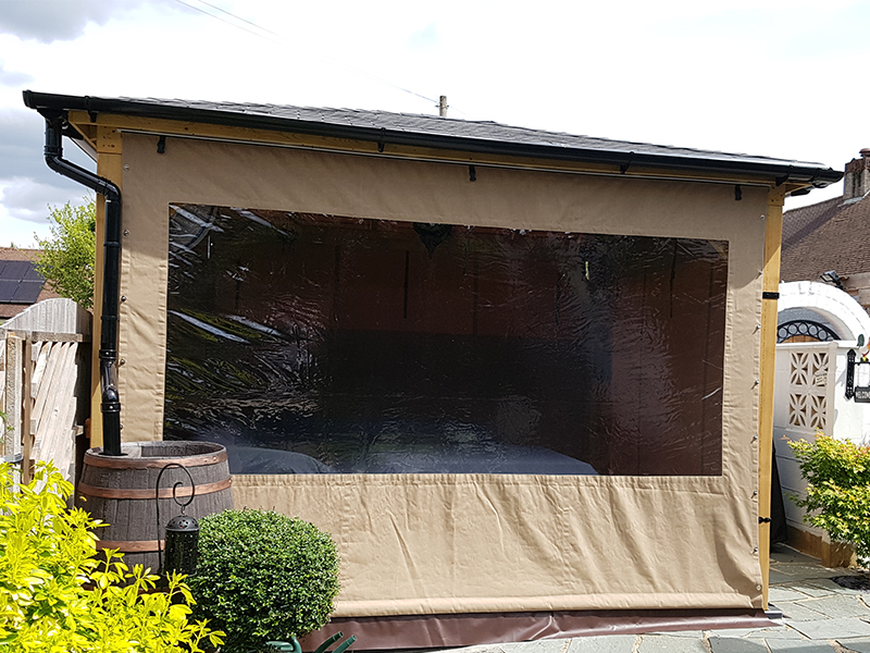 Pergola Waterproof Side Panels Buy outdoor curtains, wooden gazebo