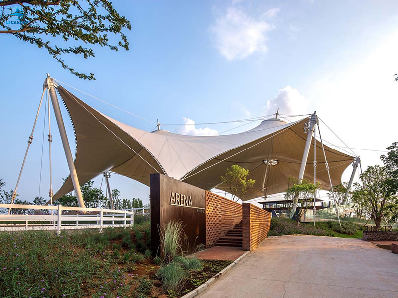 Buy Pvc Coated Canvas Tarpaulin For Tensile Fabric Structure