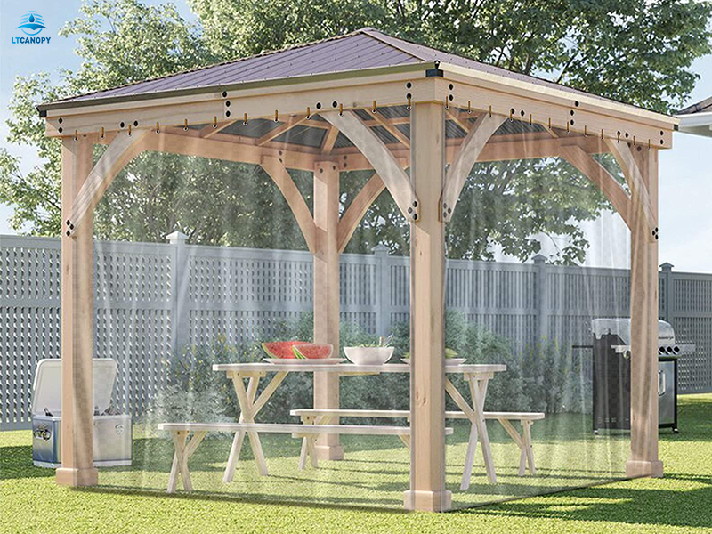 Pergola Waterproof Side Panels Buy outdoor curtains, wooden gazebo