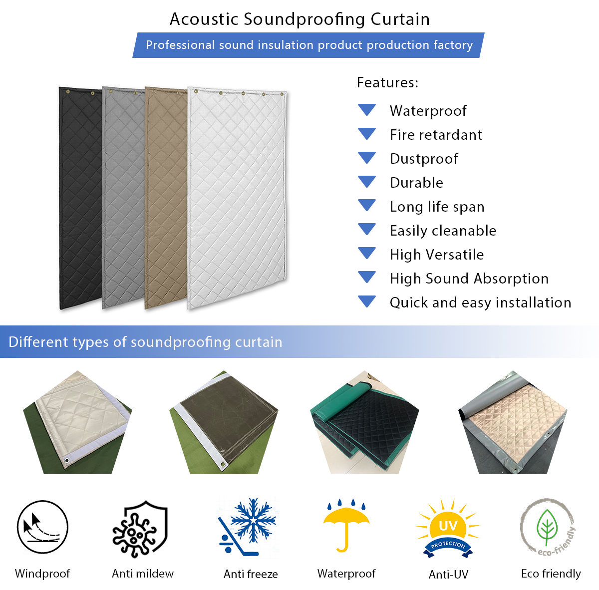 Acoustic Soundproofing Curtain Manufacturer Buy soundproof acoustic