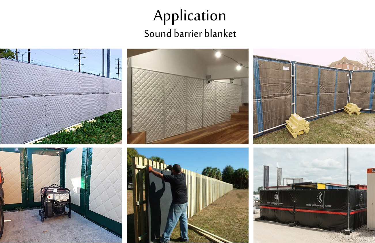 Portable Noise Reduction Barrier Buy sound barrier blanket, noise barrier blanket, soundproof